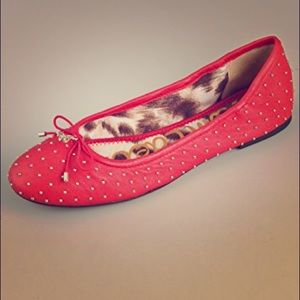 Sam Edelman Frankie Studded Red Flats